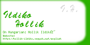 ildiko hollik business card